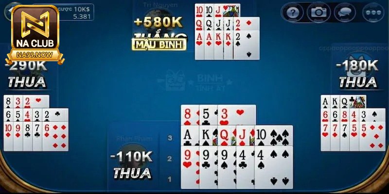 Cách tham gia chơi mậu binh tại Na99